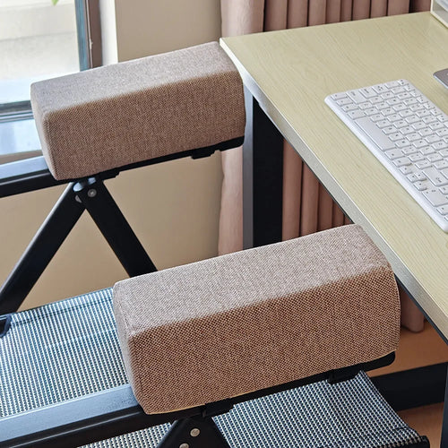 1pc Cotton Linen Foam Elbow Pillow Chair Armrest Pads Support Arm Rest for Office Chair Armrest Chair Cushion Pads Elbow Relief