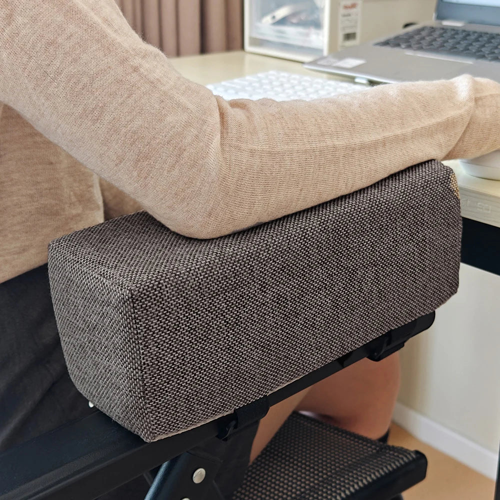 1pc Cotton Linen Foam Elbow Pillow Chair Armrest Pads Support Arm Rest for Office Chair Armrest Chair Cushion Pads Elbow Relief